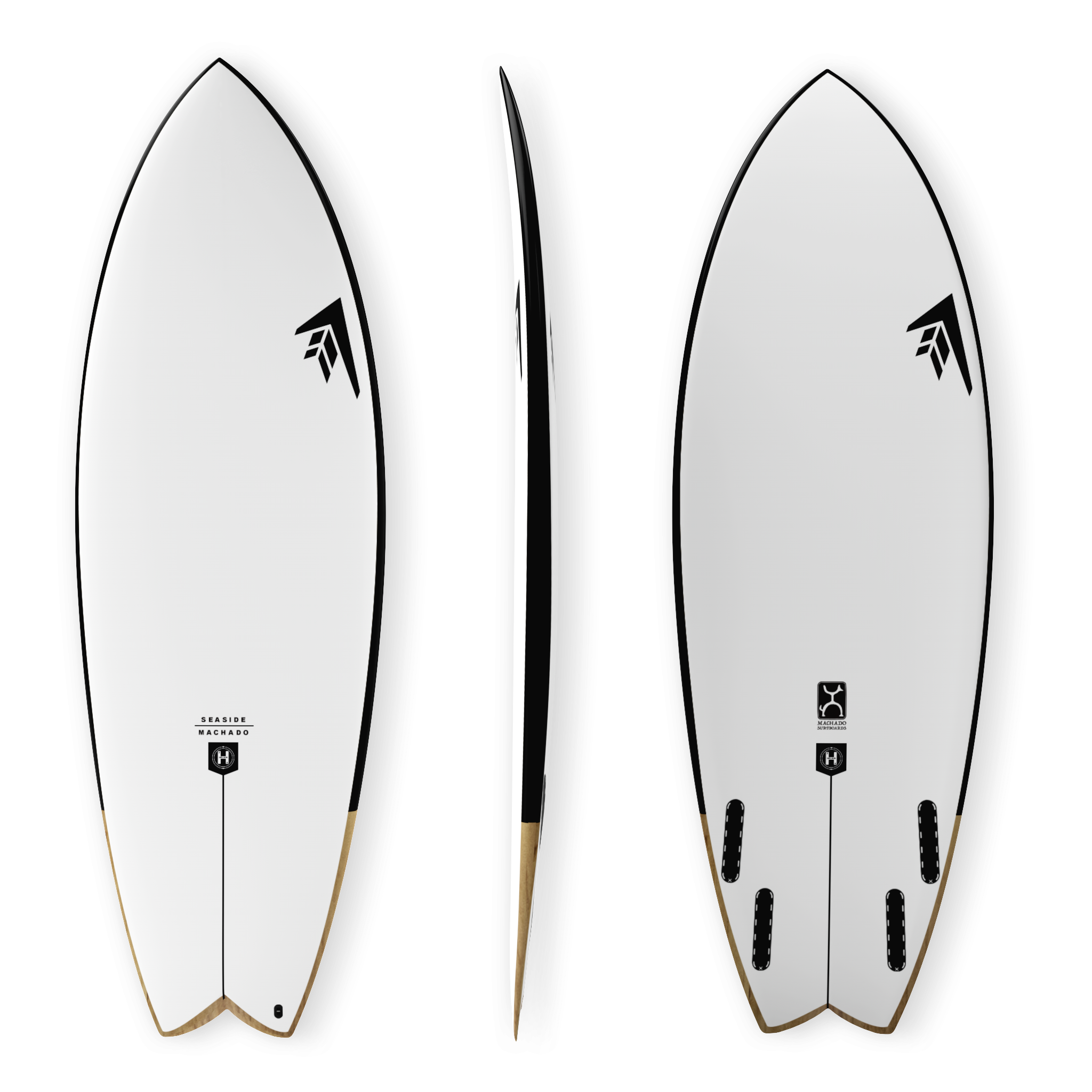 Seaside surfboard available for rent at FreeRide Surf School Sagres