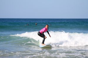 Surf lessons with Freeride for PFM retreats in Tonel beach